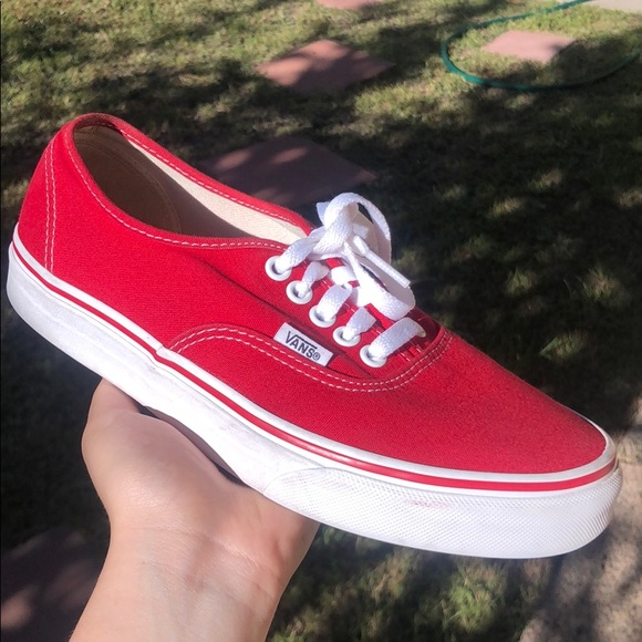 Red and White Classic Vans - Picture 2 of 6